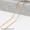 42976 Promocional Hot Sales Rose Gold Necklace barato banhado a ouro cadeias